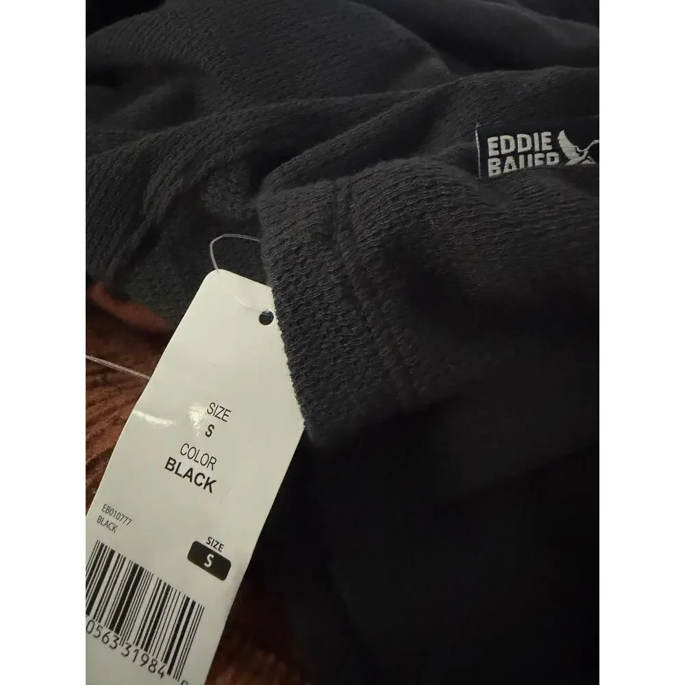 NWT Eddie Bauer Brown Black Fish Flannel Sleepwear Pajama Set Men's Size Small
